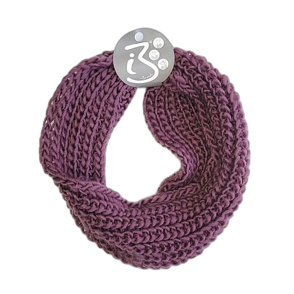 i-Brands NWT Purple Lightweight Chunky Knit Casual Infinity Scarf size OS